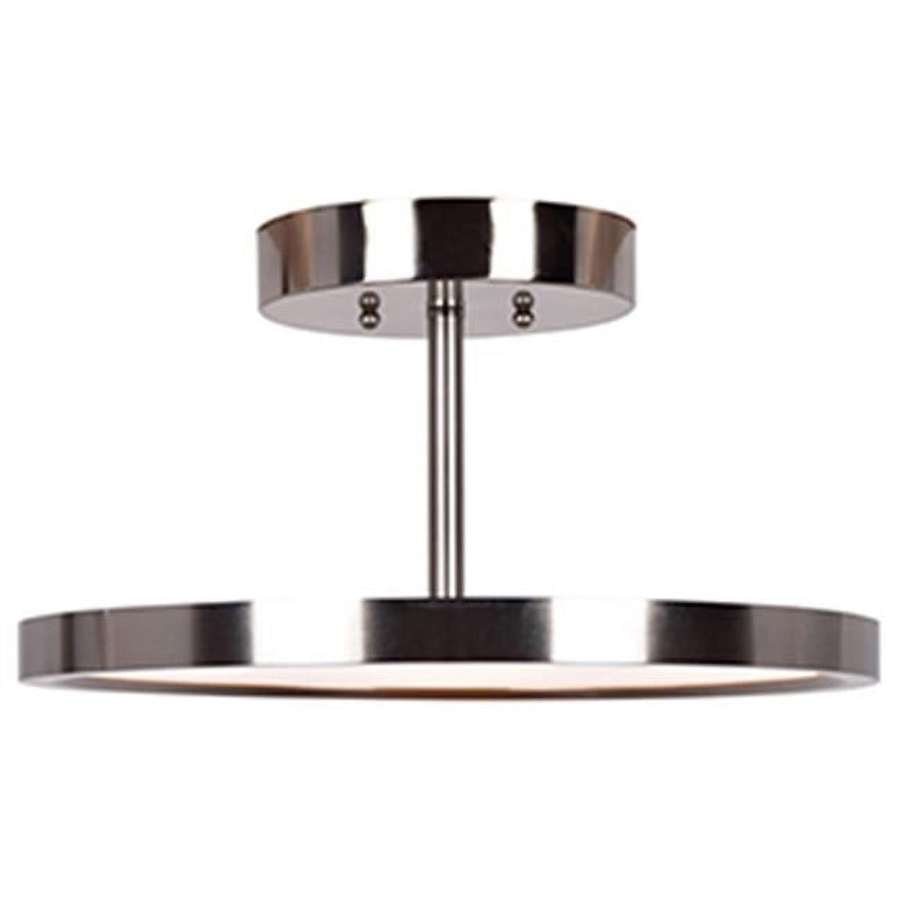 Picture of Access lighting 20494LEDD-BS-ACR 7.75 x 15 in. Sphere LED Semi-Flush&#44; Brushed Steel & Acrylic Lens