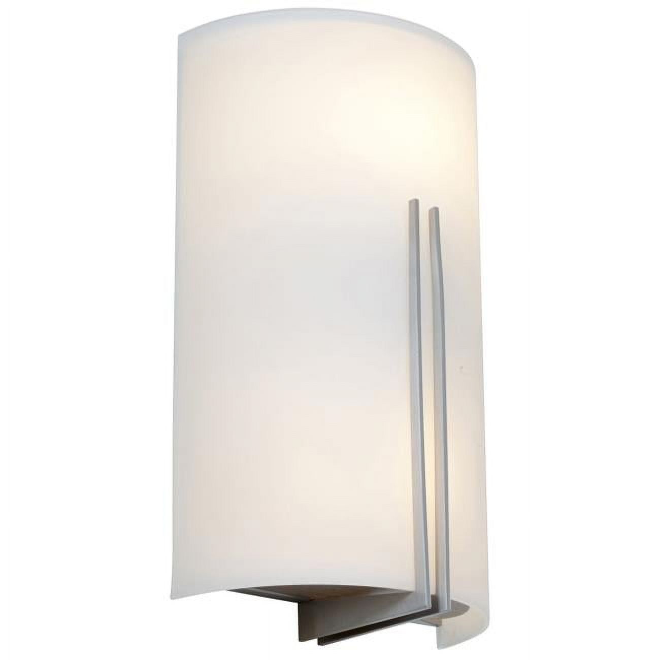 Picture of Access Lighting 20446LEDDLP-BS-WHT 7 in. Prong LED ADA Wall Sconce Light, Brushed Steel