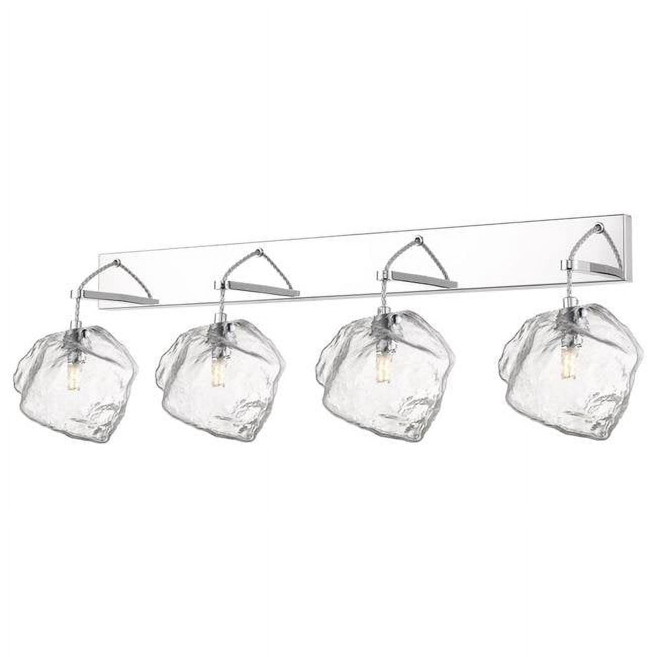 Picture of Access Lighting 63131LEDDLP-MSS-CLR 32 in. Boulder LED 4 Light Wall & Vanity&#44; Mirrored Stainless Steel