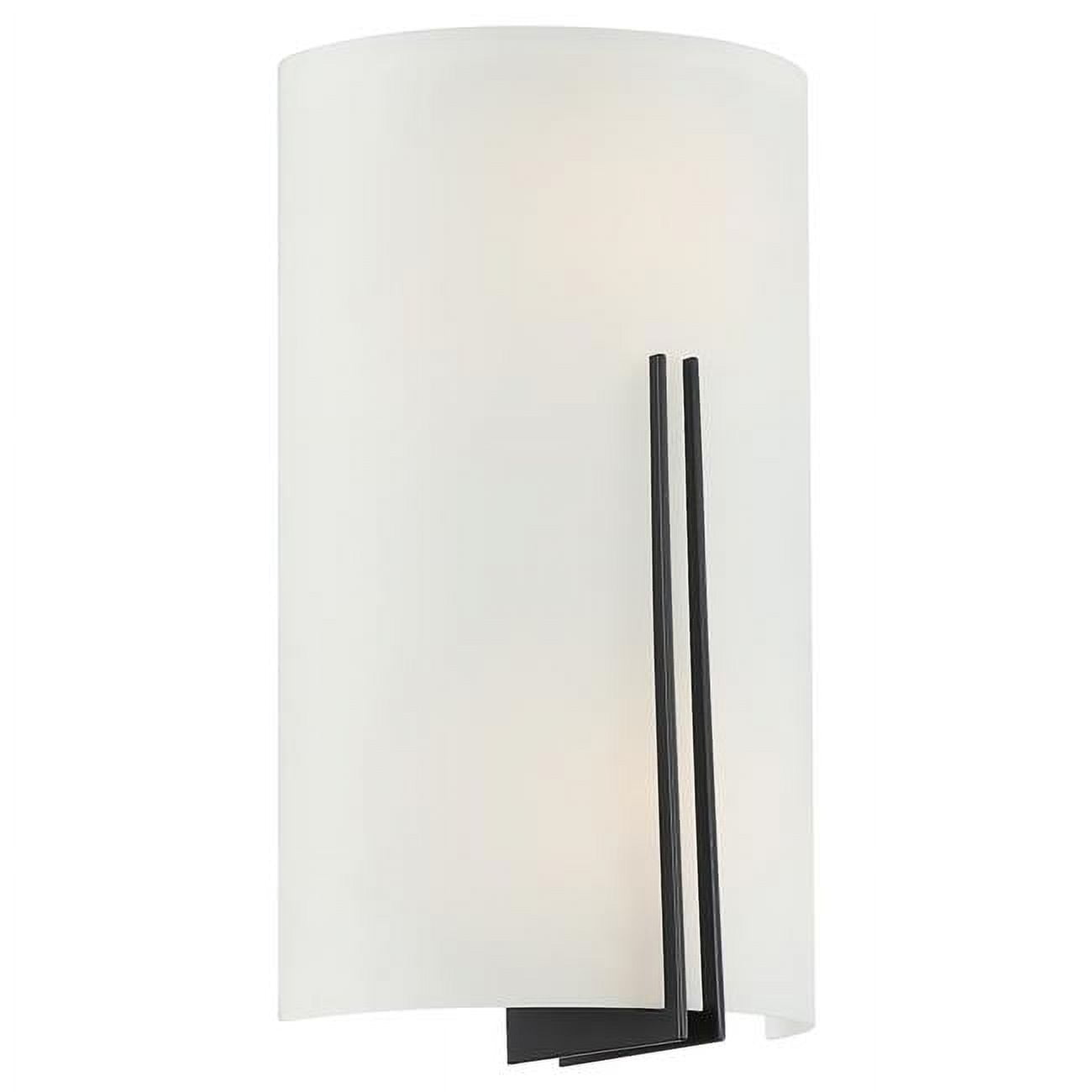 Picture of Access Lighting 20446LEDDLP-MBL-WH Prong 2 Light 7 in. Matte Black ADA Wall Sconce LED Wall Light&#44; White