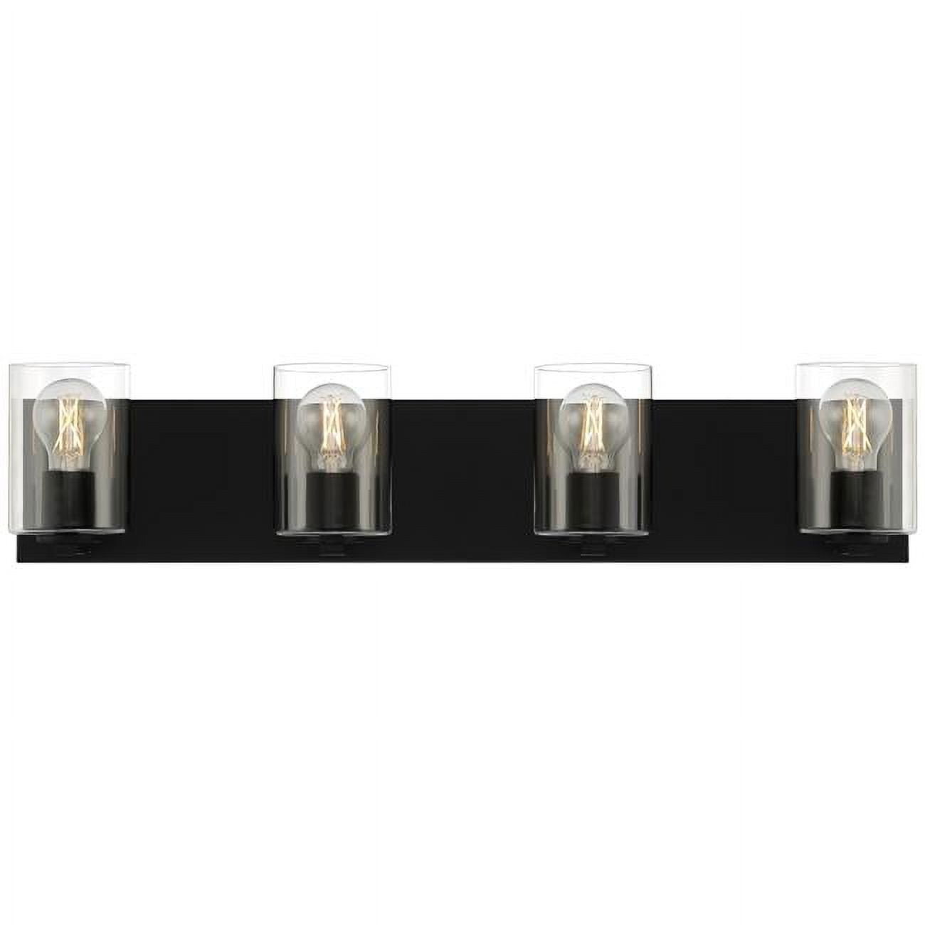 Picture of Access Lighting 62583LEDDLP-MBL-CLR 5.5 in. 32W Oslo 4 Light LED Vanity Wall Light, Matte Black