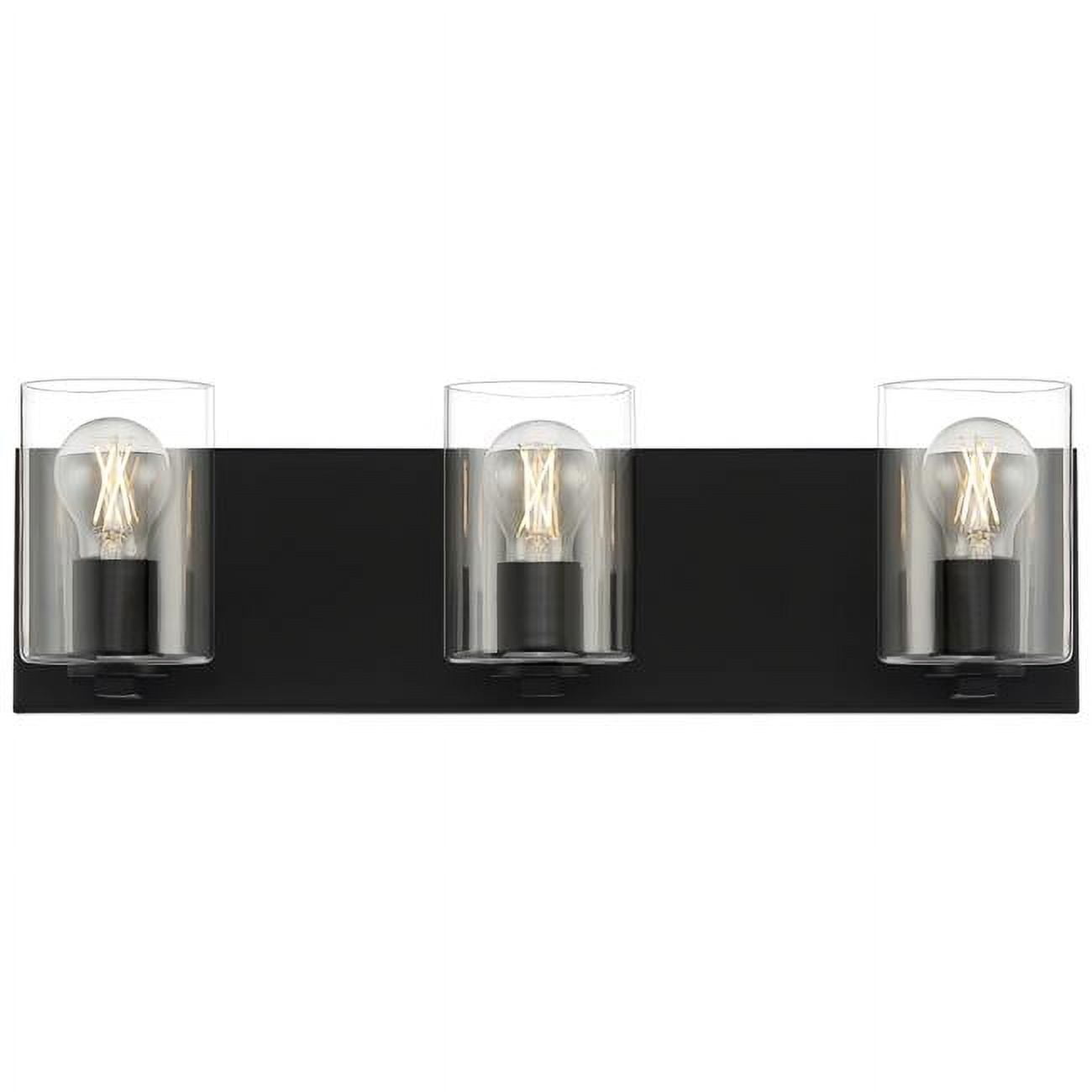 Picture of Access Lighting 62582LEDDLP-MBL-CLR 5.5 in. 24W Oslo 3 Light LED Vanity Wall Light, Matte Black