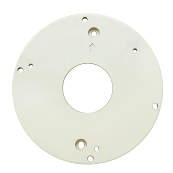 PMAX-0820 4 in. Round & Octagon Gang Box Converter for A71 Dome Camera, White