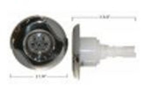 320-6746 3.61 7-Port Jet Insert with Wave & Hole Massage - Gray & Stainless