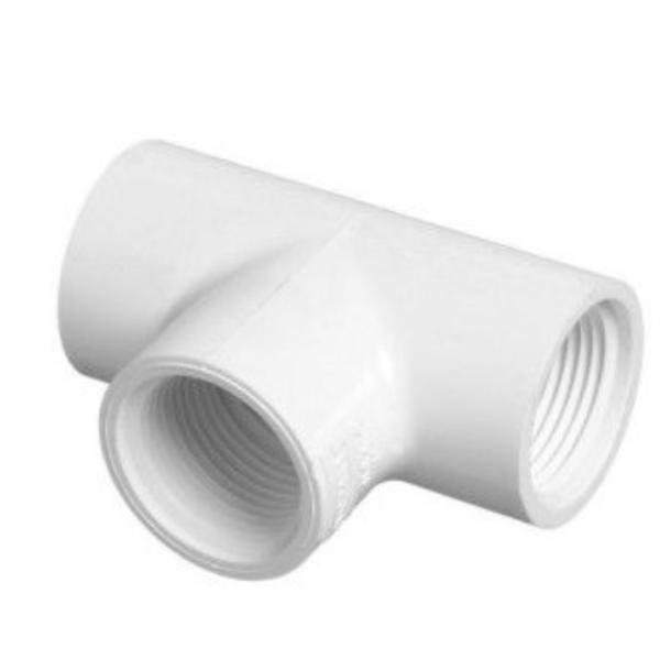405-007 0.75 in. FPT Sch40 PVC Tee, White