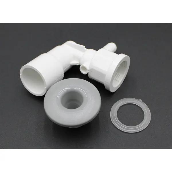 1510-438G 3 in. Euro Jet Assembly - Non-Adjustable, Gray