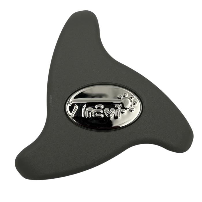 12199 Dynasty Valve Handle with Chrome Center, Replacement Knob for 2 in. Valve Spa Control, Gray