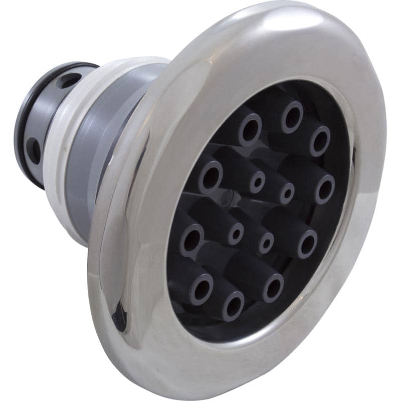 23570-142-000 7 in. Stainless & Charcoal Jet Insert with Jumbo Massage