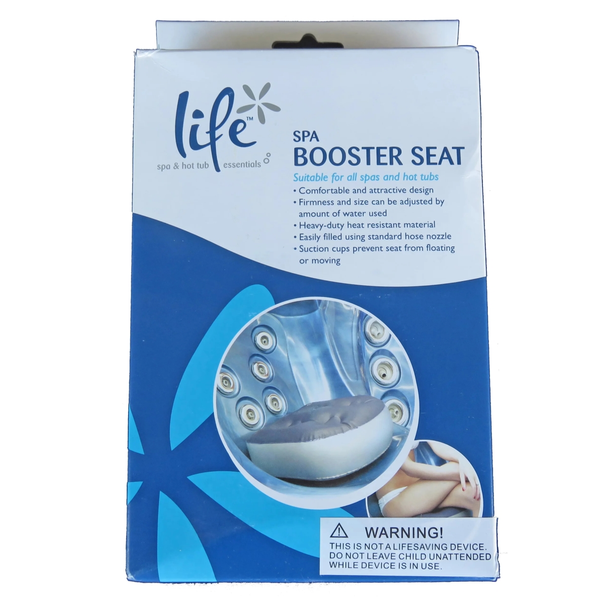 1512-81 D1 Booster Seat Pillow with Life Spa - Two-Tone Gray