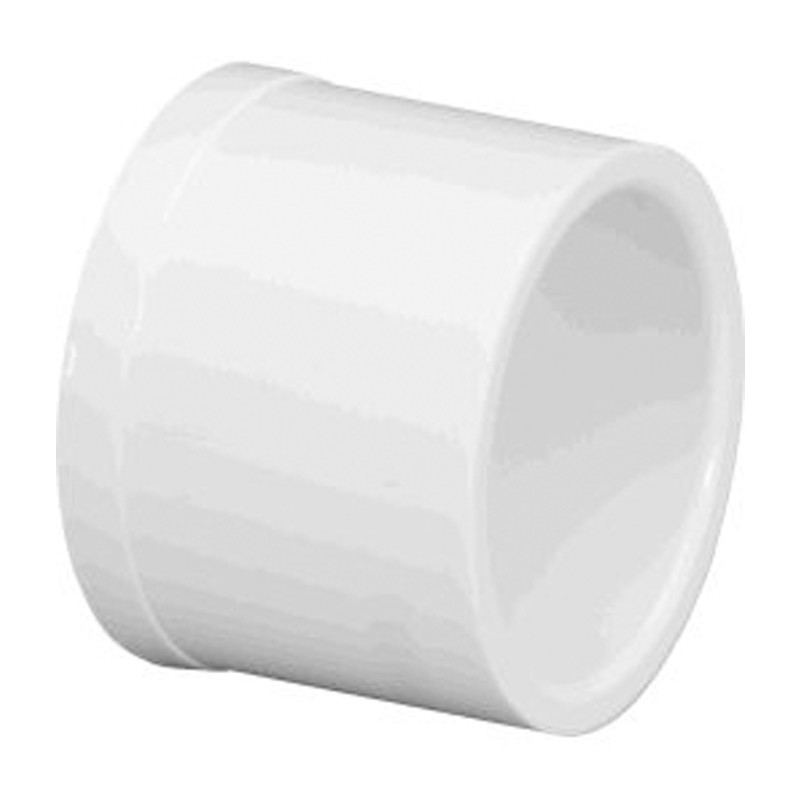 449-007 PVC Schedule 40 Plug - 0.75 in. Spigot Pipe Fitting Connector, White