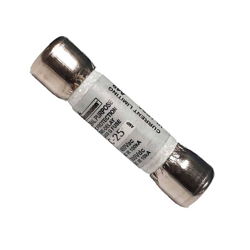 UL Class Fuse, G Class, Time-Delay, 25A, 480V AC, Non-Indicating