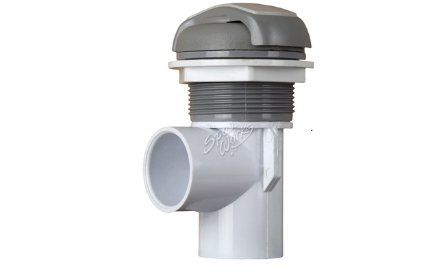 350-6319 1 in. Diverter Valve with Neck Jet - Gray