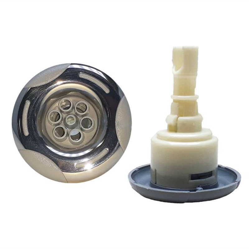 Stainless Steel Mini Storm Jet Insert - Gray - 3 in. - Durable Hydrotherapy Accessory
