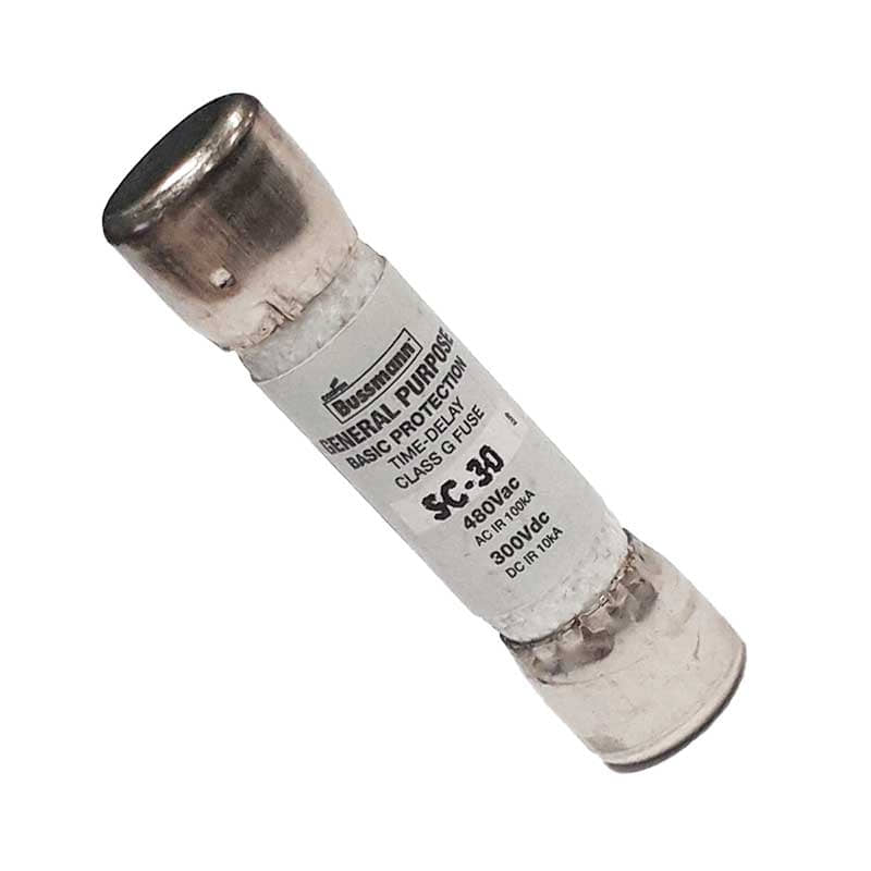UL Class Fuse, G Class, Time-Delay, 30A, 480V AC, Non-Indicating