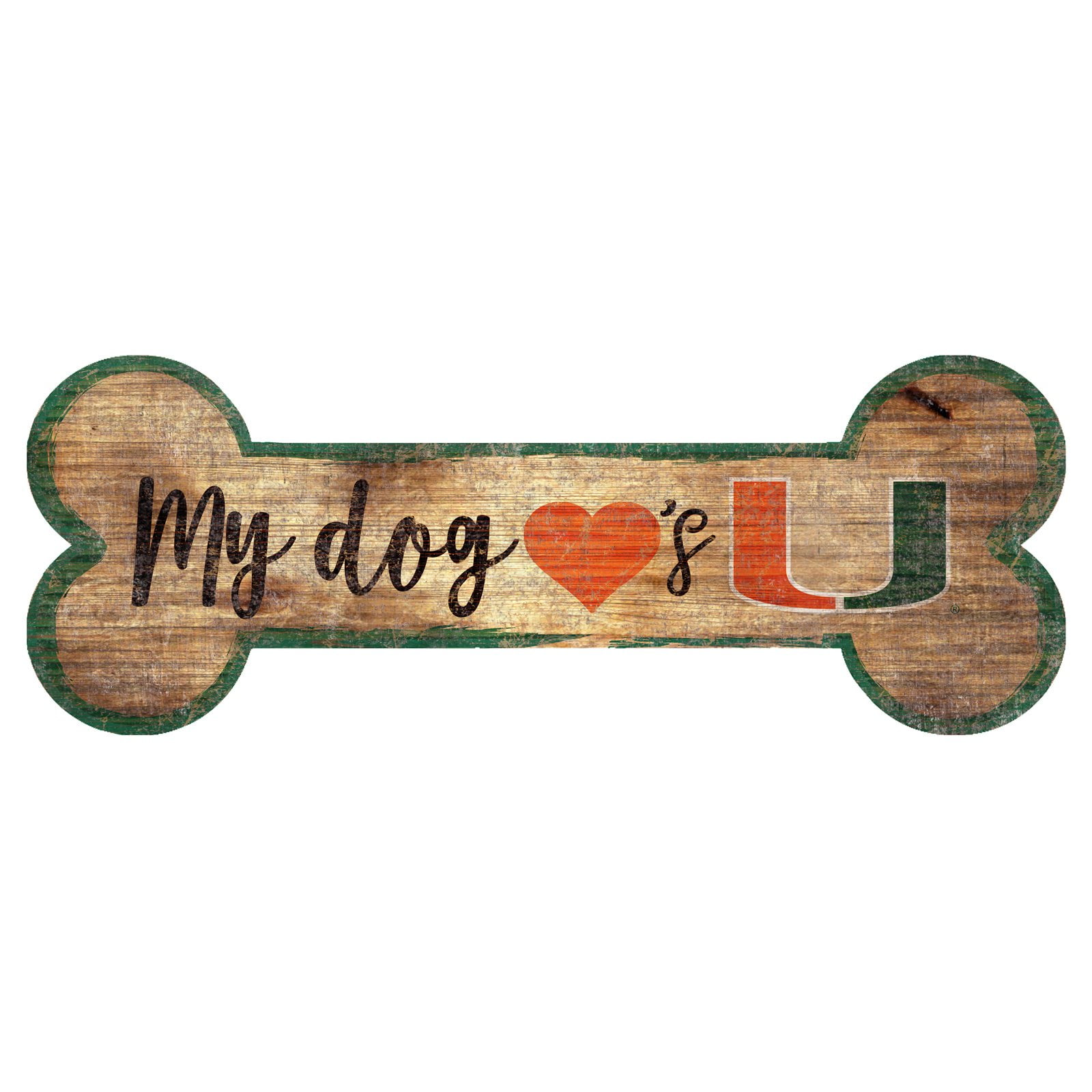 University of Miami Dog Bone Sign