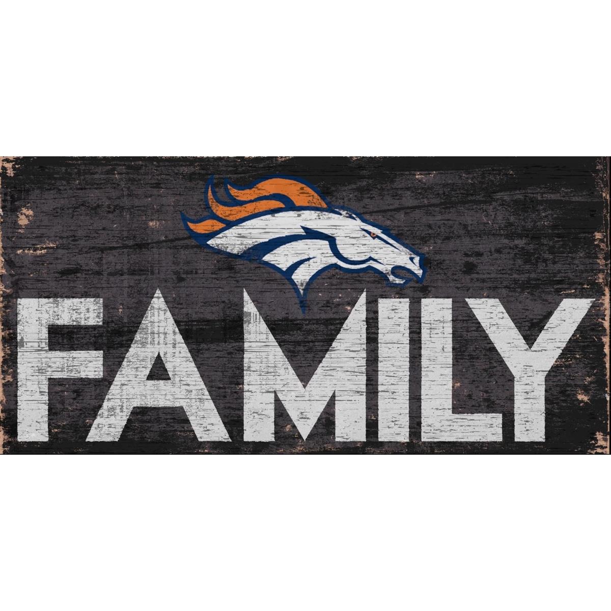 Denver Broncos Family Sign