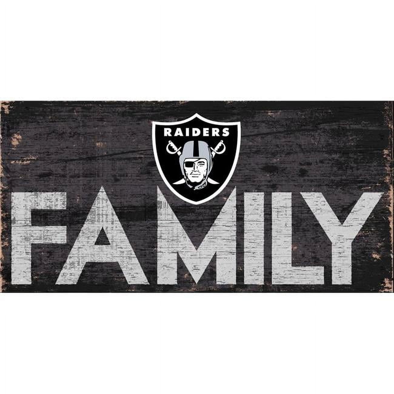 Picture of Adventure Furniture N0731-OAK Oakland Raiders Family Sign