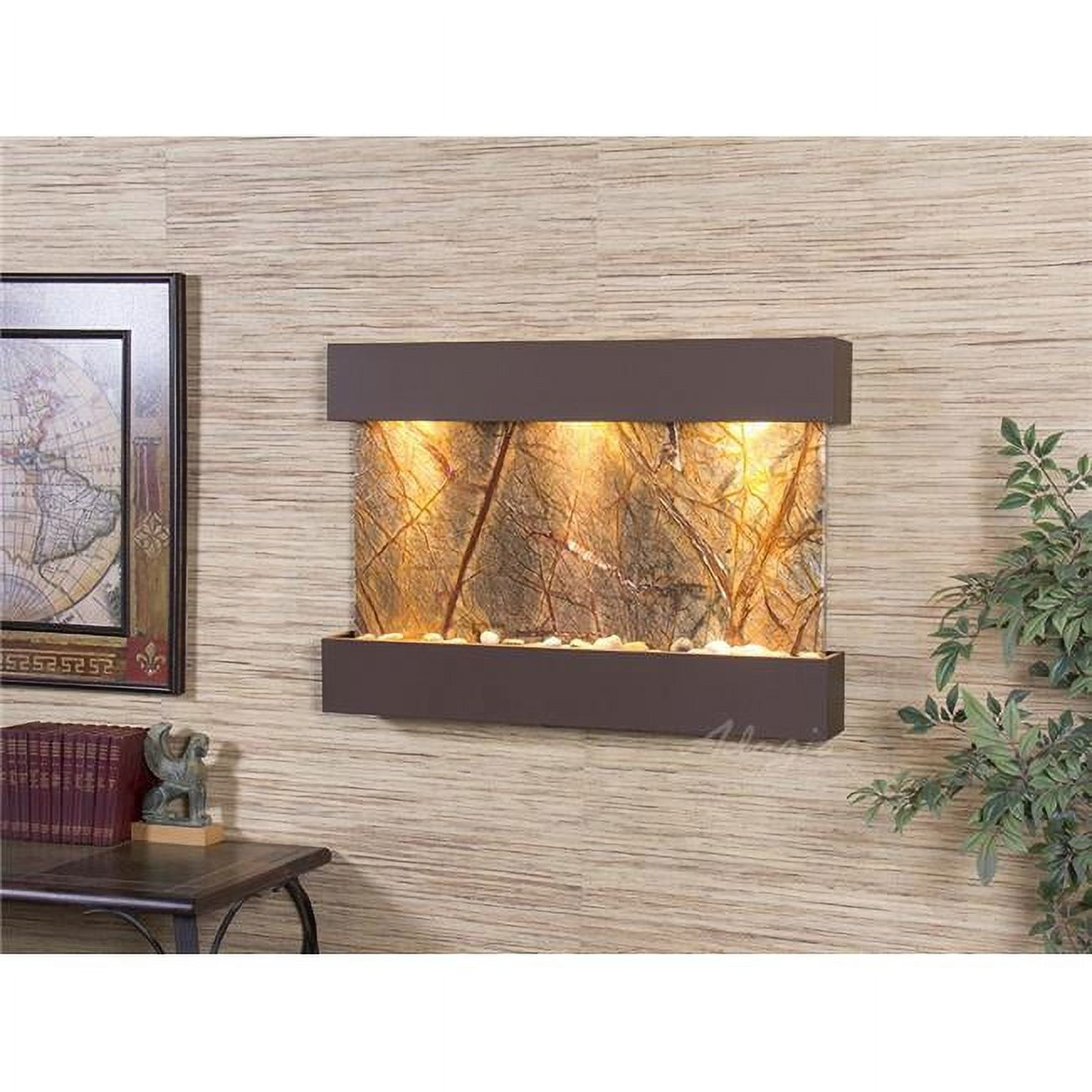 Reflection Creek Woodland Brown-Brown-Marble Wall Fountain