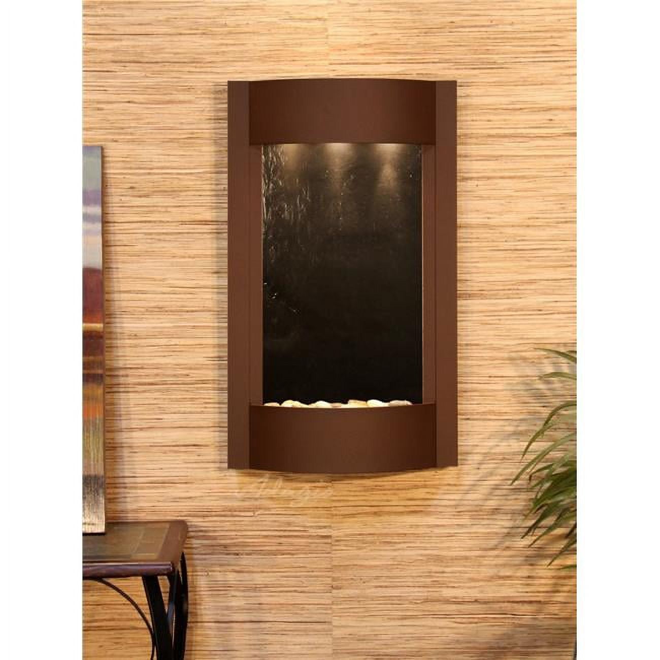 Serene Waters Woodland Brown Black Featherstone Wall Fountain