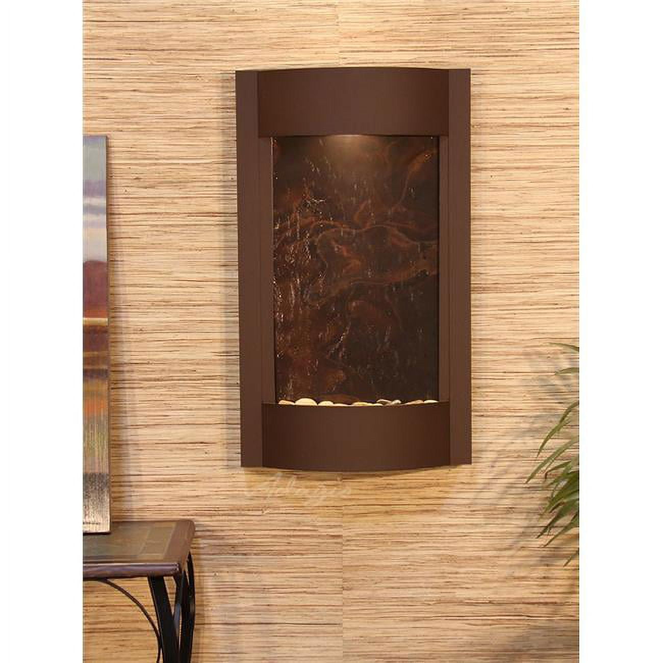 Serene Waters Woodland Brown Multi Color Featherstone Wall Fountain