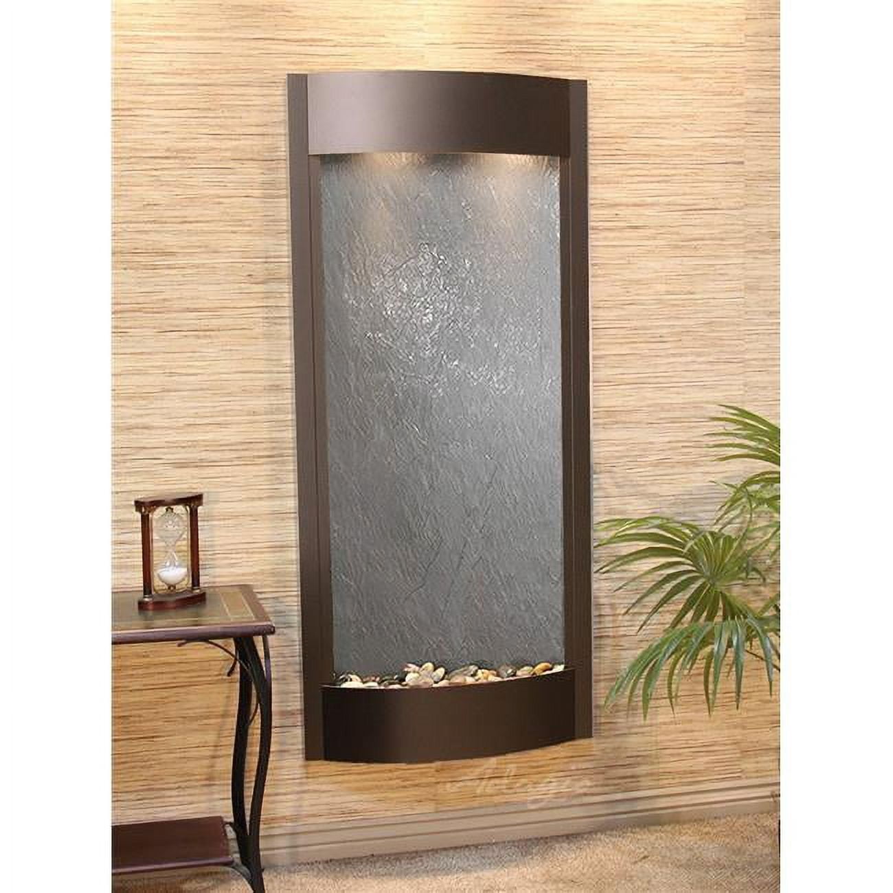 Pacifica Waters Antique Bronze Black Featherstone Wall Fountain