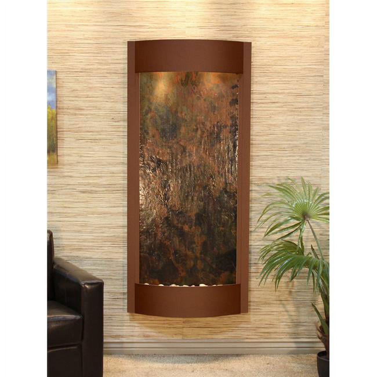 Pacifica Waters Woodland Brown Multi Color Featherstone Wall Fountain