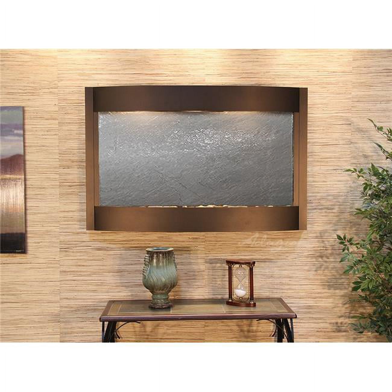 Calming Waters Antique Bronze Black Featherstone Wall Fountain