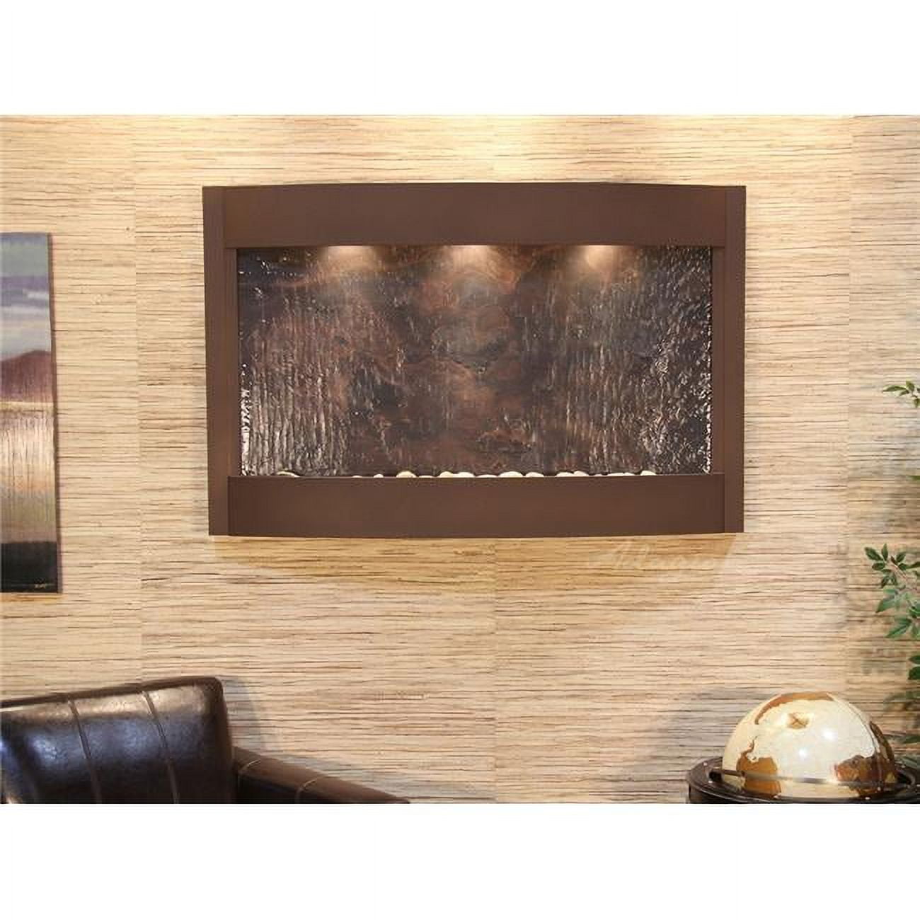 Calming Waters Woodland Brown Multi Color Featherstone Wall Fountain