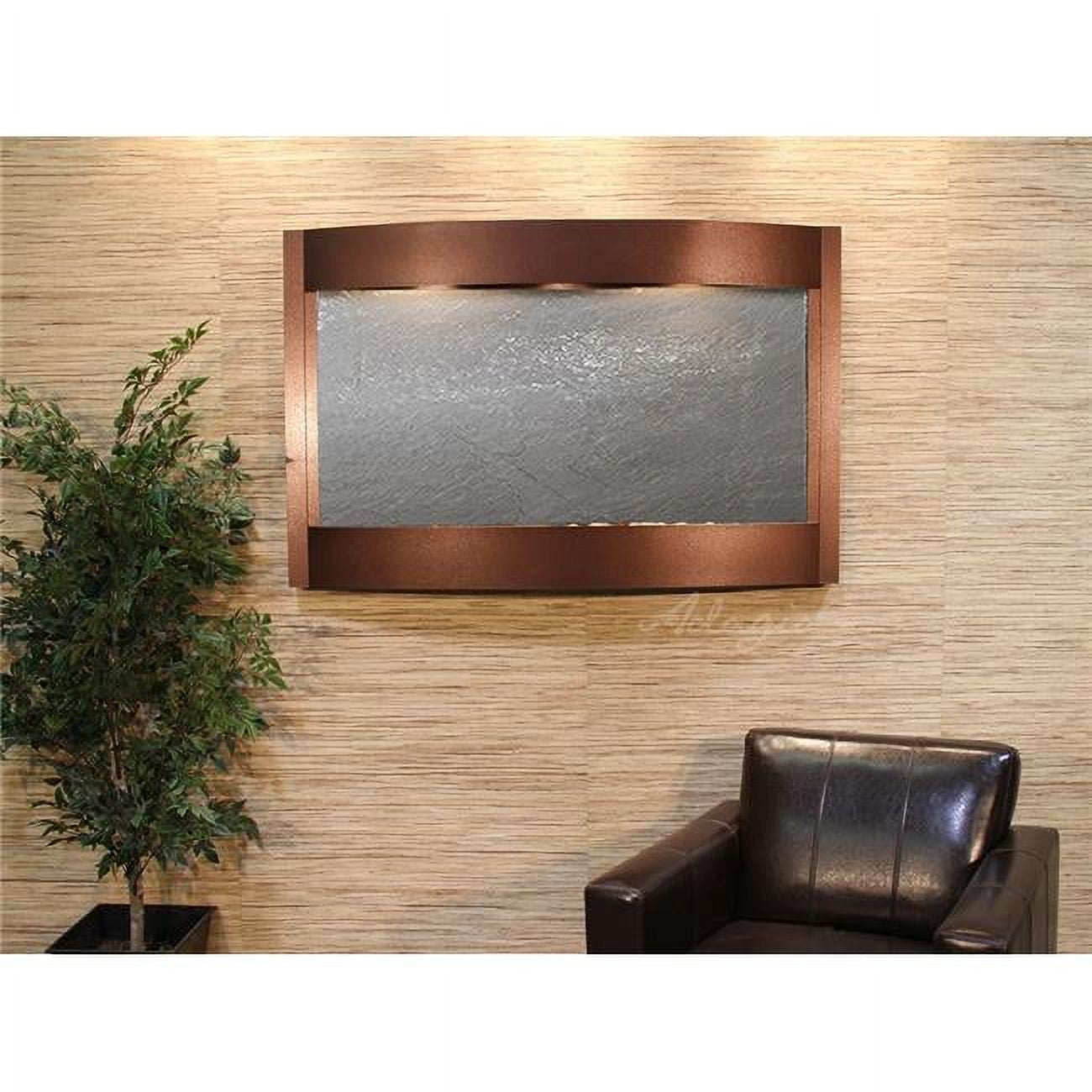 Calming Waters Copper Vein Black Featherstone Wall Fountain