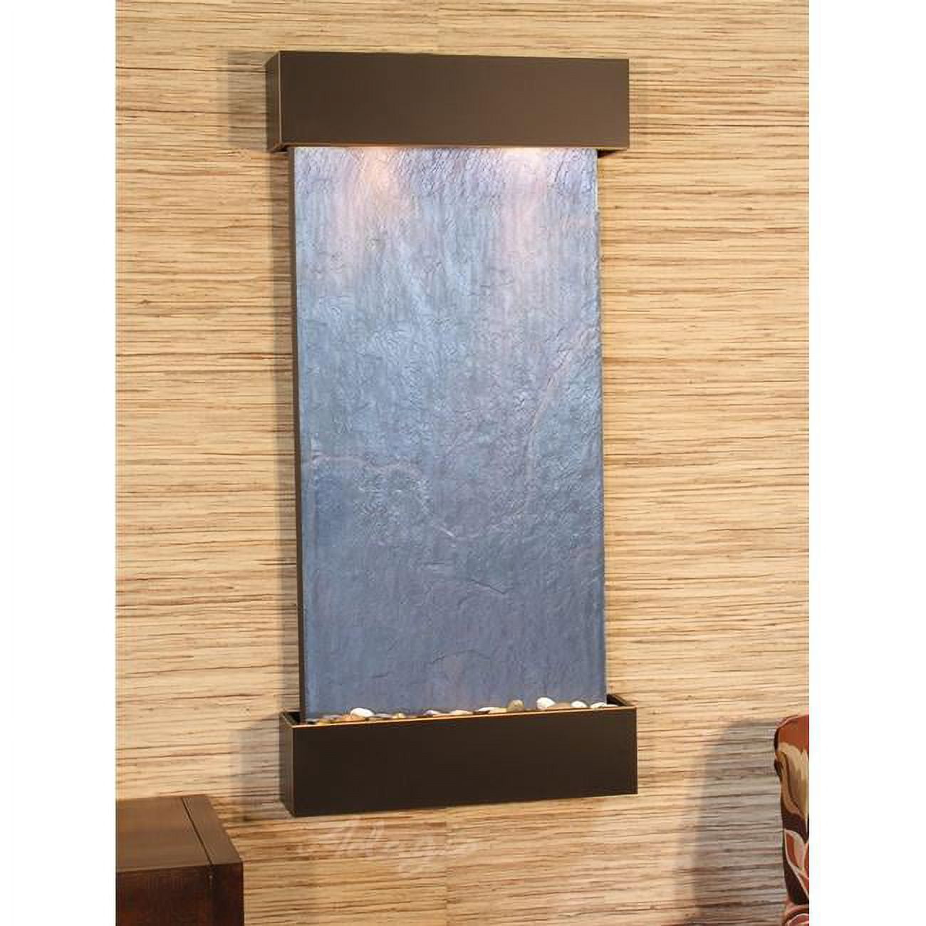 Whispering Creek Blackened Copper Black Featherstone Wall Fountain