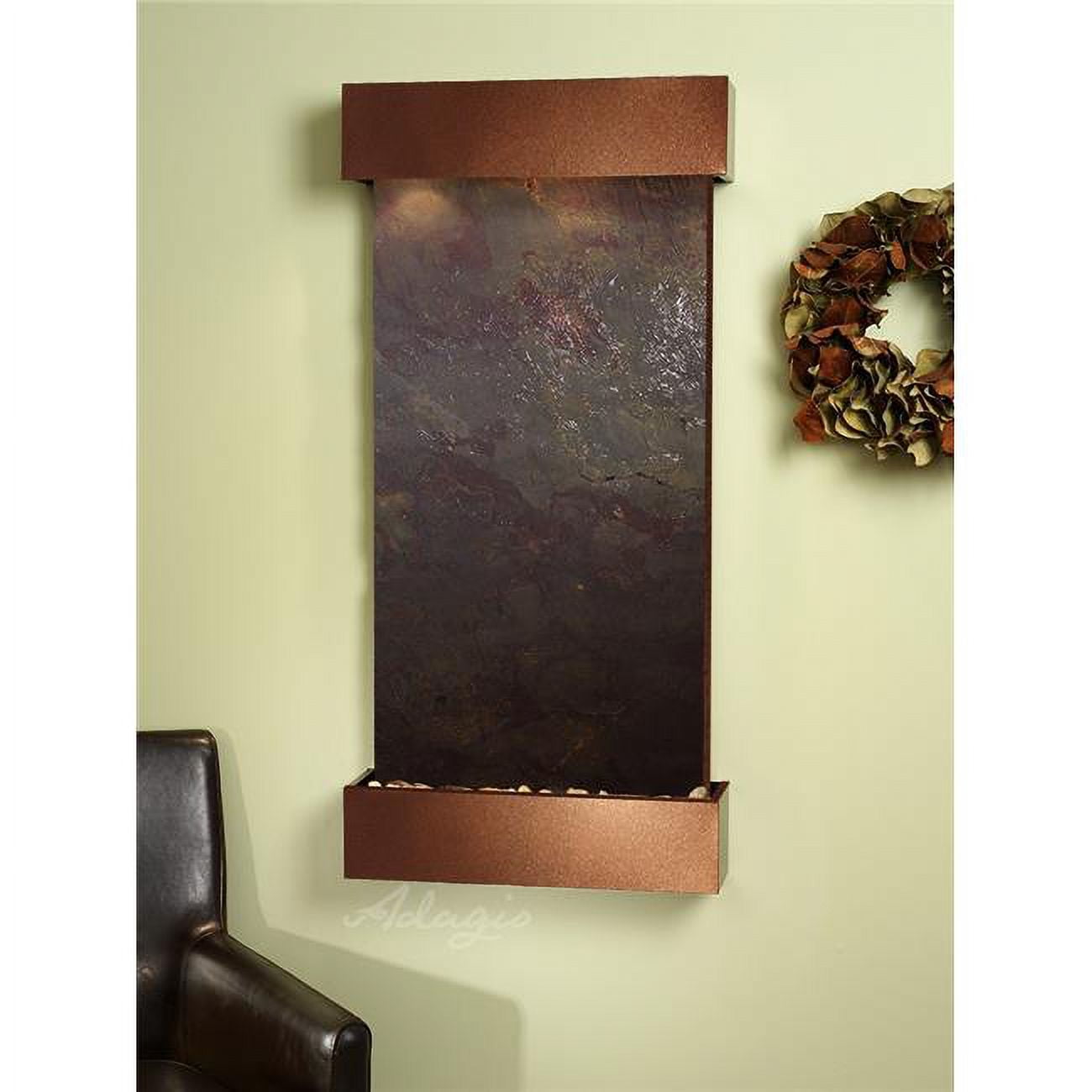 Whispering Creek Woodland Brown Multicolor Featherstone Wall Fountain
