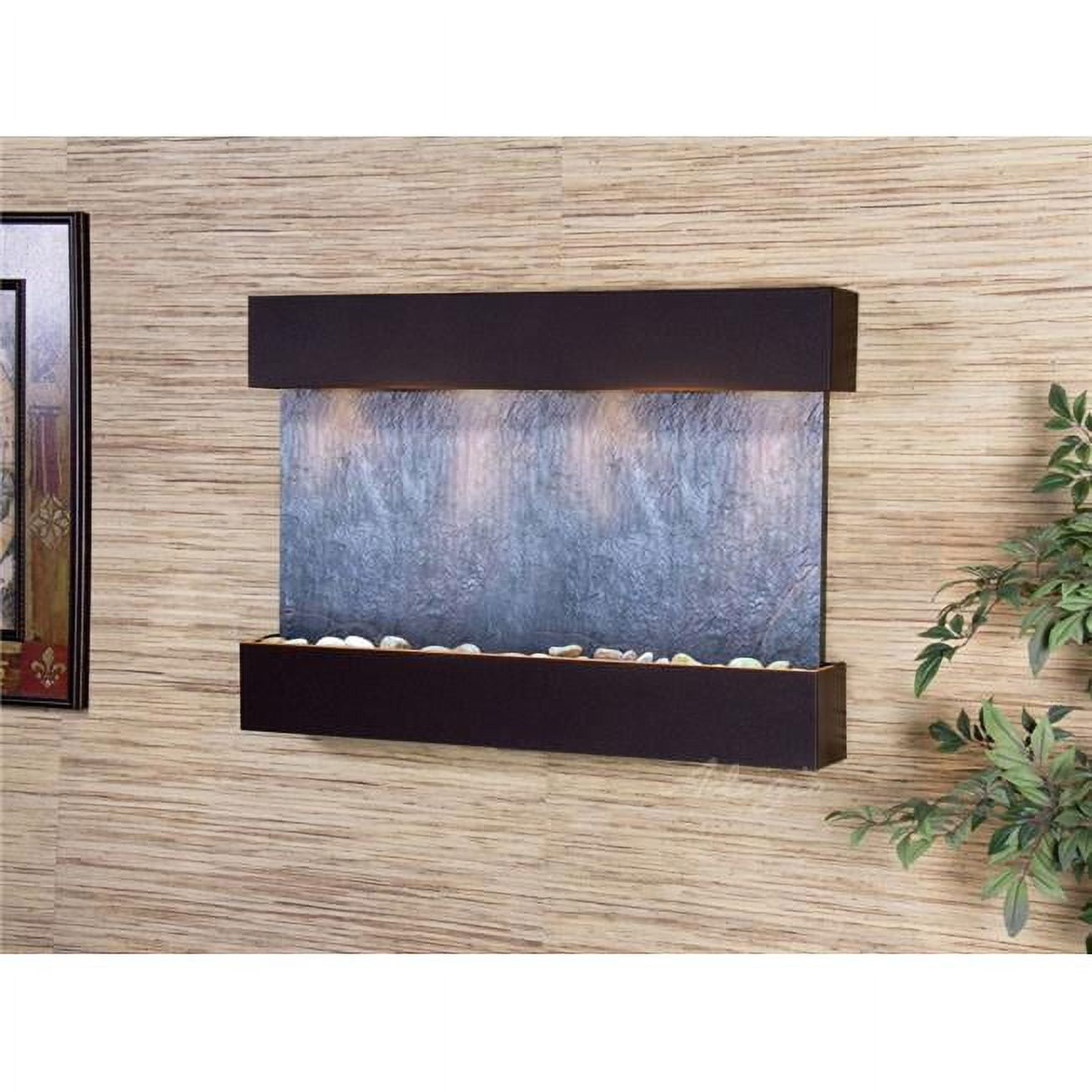 Reflection Creek Antique Bronze Black Featherstone Wall Fountain