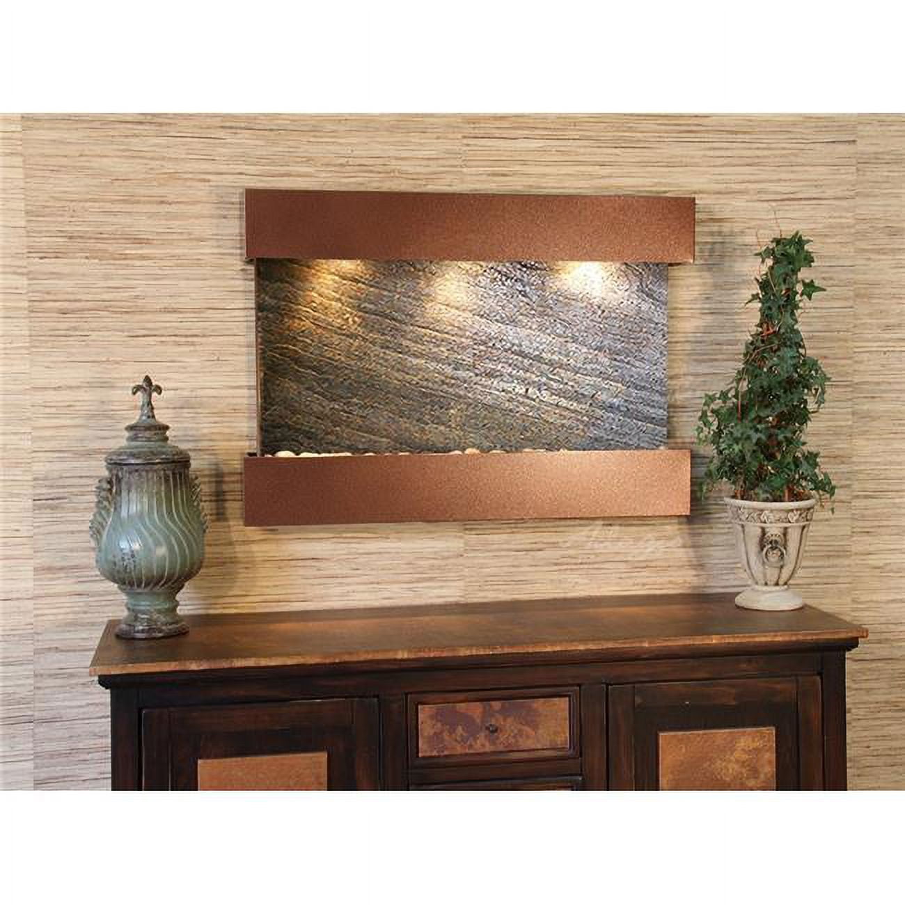 Reflection Creek Woodland Brown Green Featherstone Wall Fountain