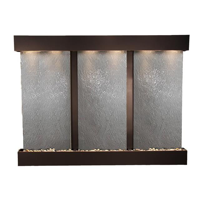 Deep Creek Falls Square Blackened Copper Black Featherstone Wall Fountain