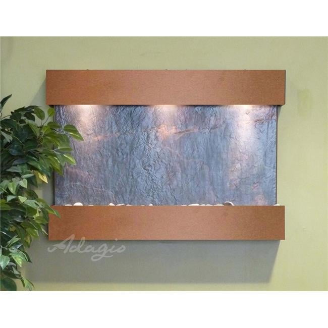 RCS5011 Reflection Creek Copper Vein Black Featherstone Wall Fountain