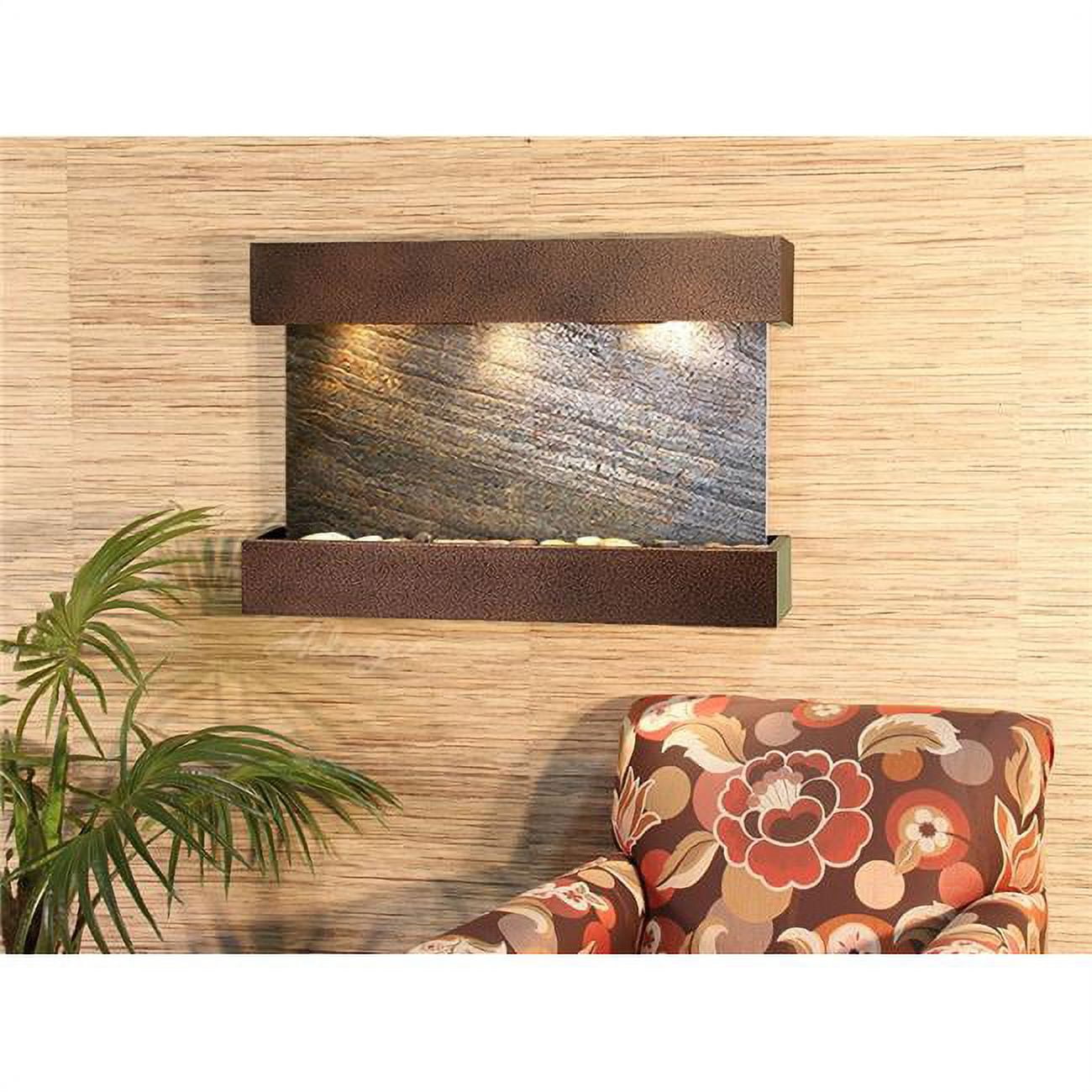 Reflection Creek Copper Vein Green Featherstone Wall Fountain