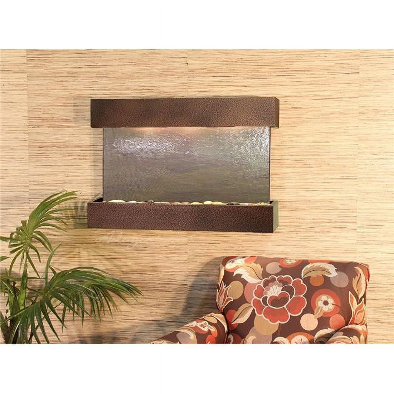 Reflection Creek Copper Vein Multicolor Featherstone Wall Fountain