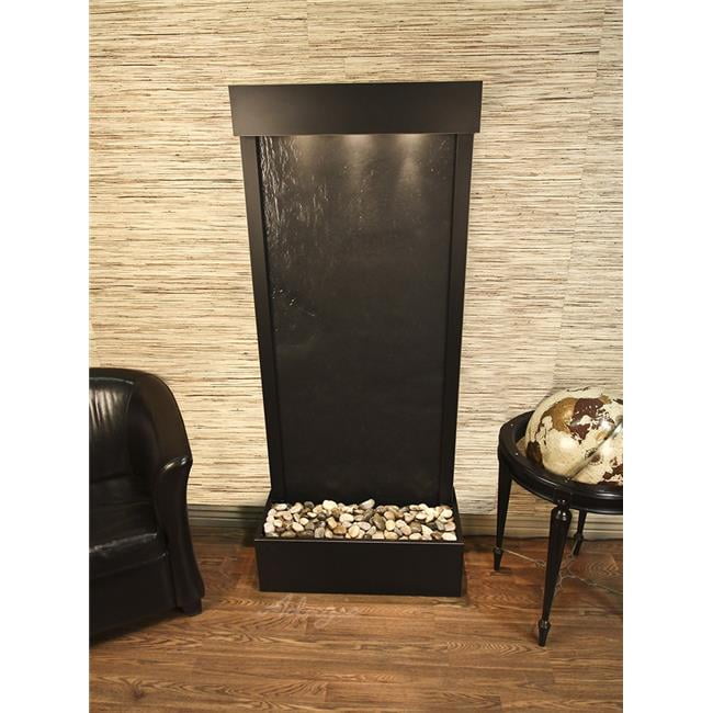 Harmony River Flush Mount Antique Bronze Black Featherstone Wall Fountain