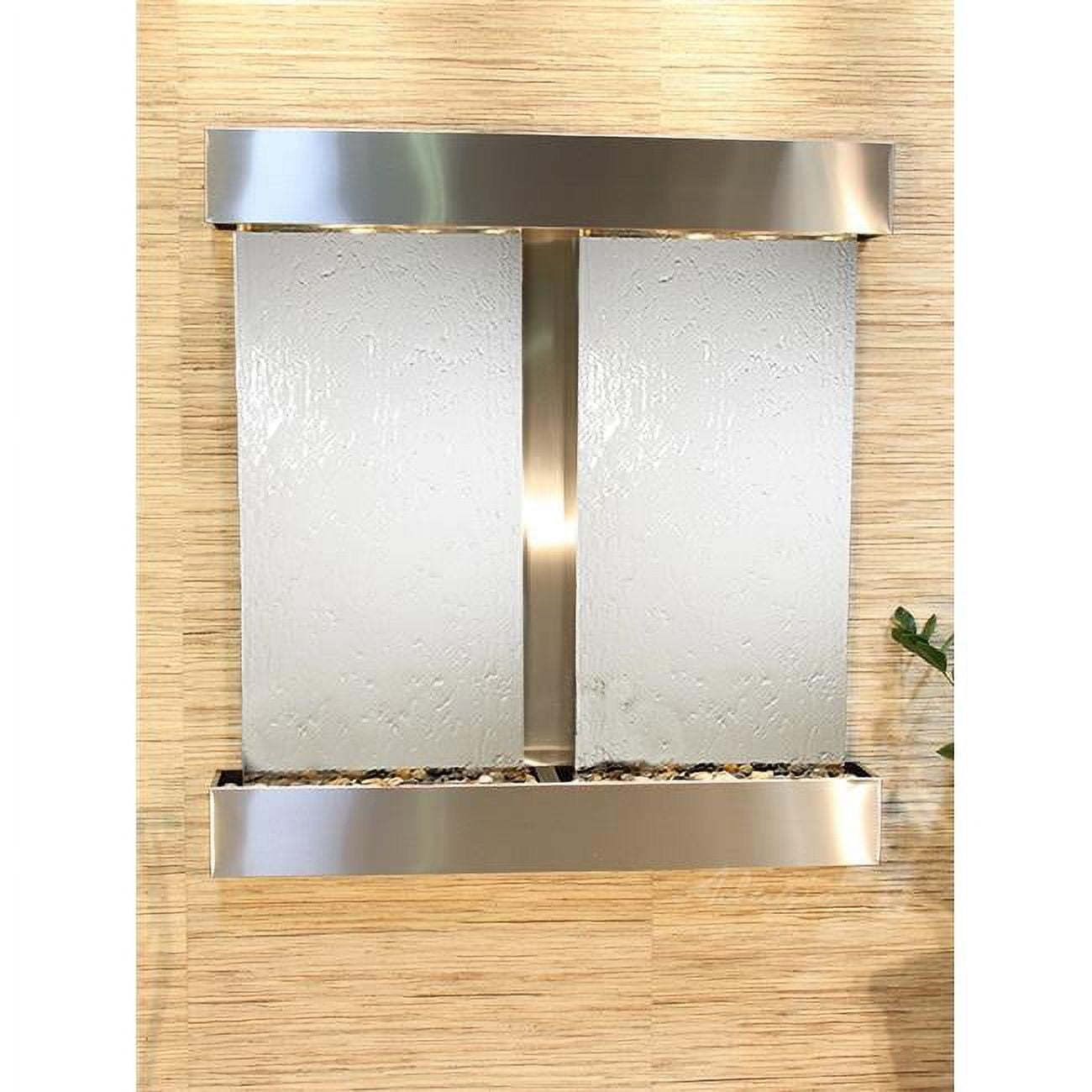 Picture of Adagio AFS2040 Aspen Falls Square Wall Fountain - Stainless Steel-Silver Mirror
