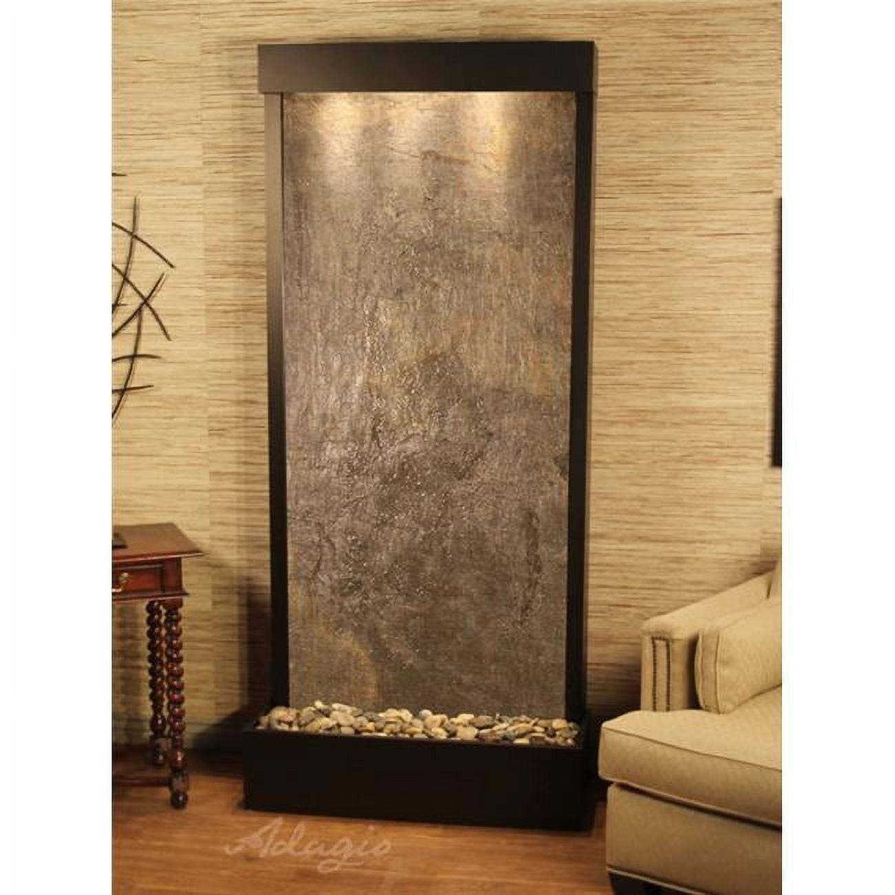 TRF1012 Tranquil River Flush Mount Free Standing Fountain - Rustic Copper-Green-Featherstone