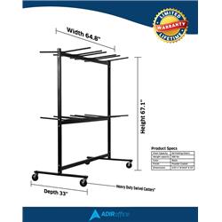 Picture of Adir 690-03 Two Tier Folding Chair Cart