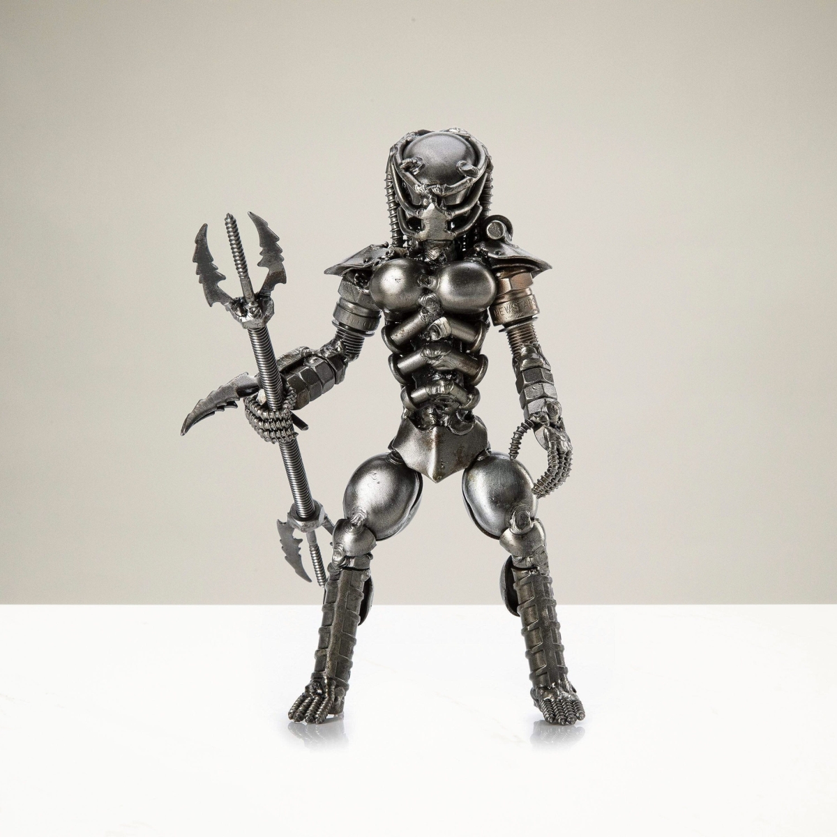 8 in. Predator Inspired Recycled Metal Sculpture