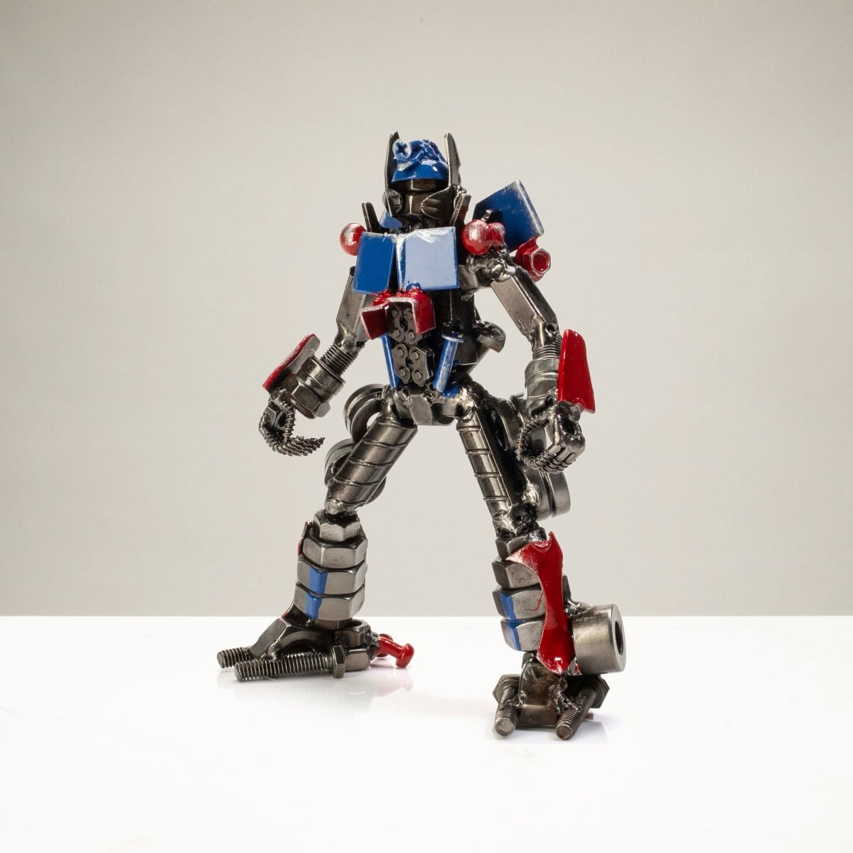 7 in. Optimus Prime Inspired Recycled Metal Sculpture