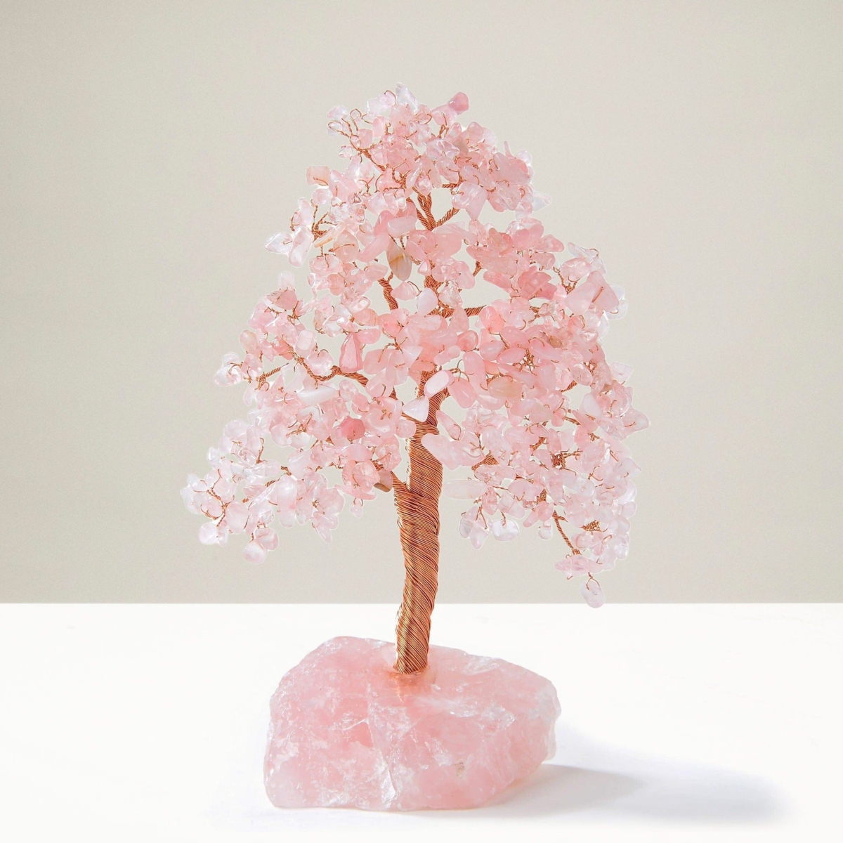 Picture of Kalifano K965R-RQ Rose Quartz Bonsai Tree of Life with 414 Crystals