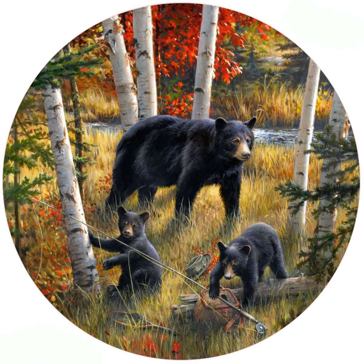 Picture of Andreas  JO-HB3173 Bears & Birches Jar Opener (HB)