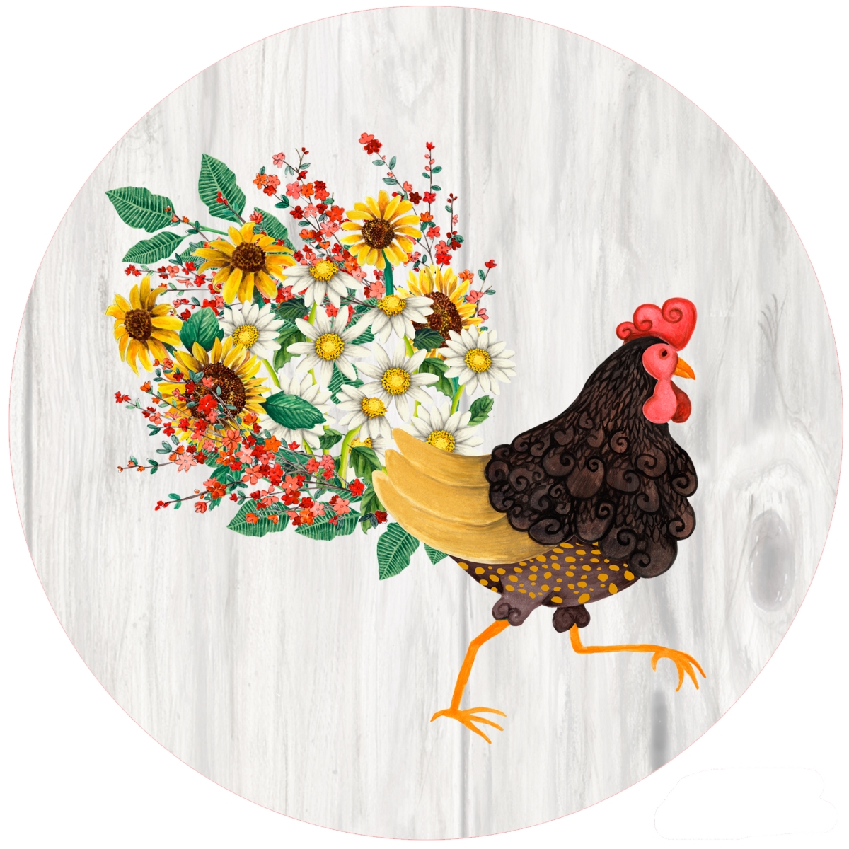 Picture of Andreas  JO-GGFR Floral Rooster Jar Opener