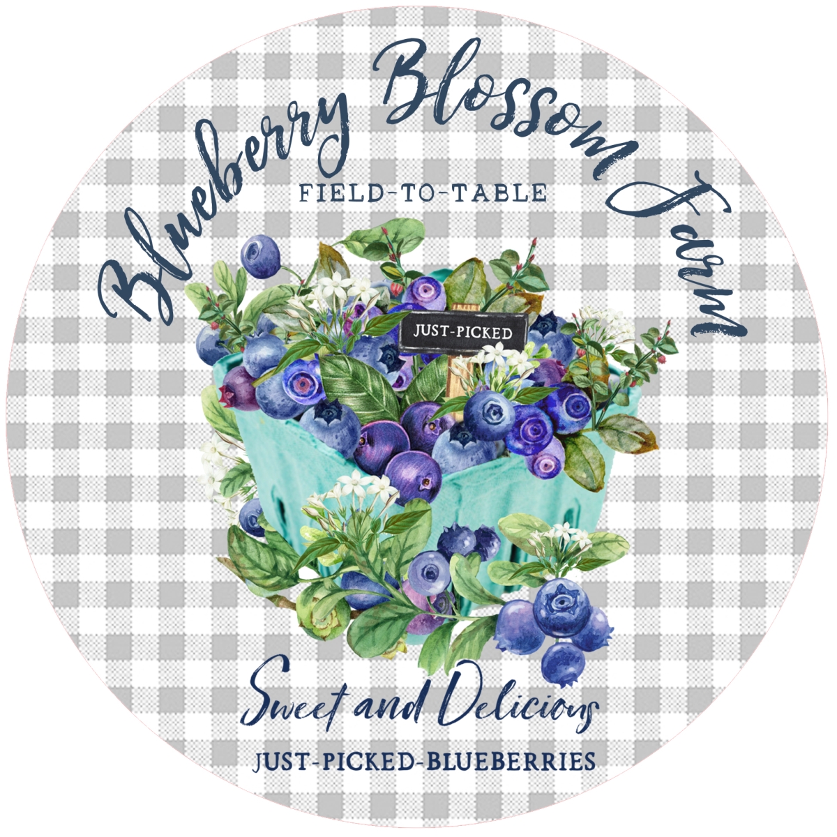 Picture of Andreas  JO-AL1143 Blueberry Blossoms Jar Opener