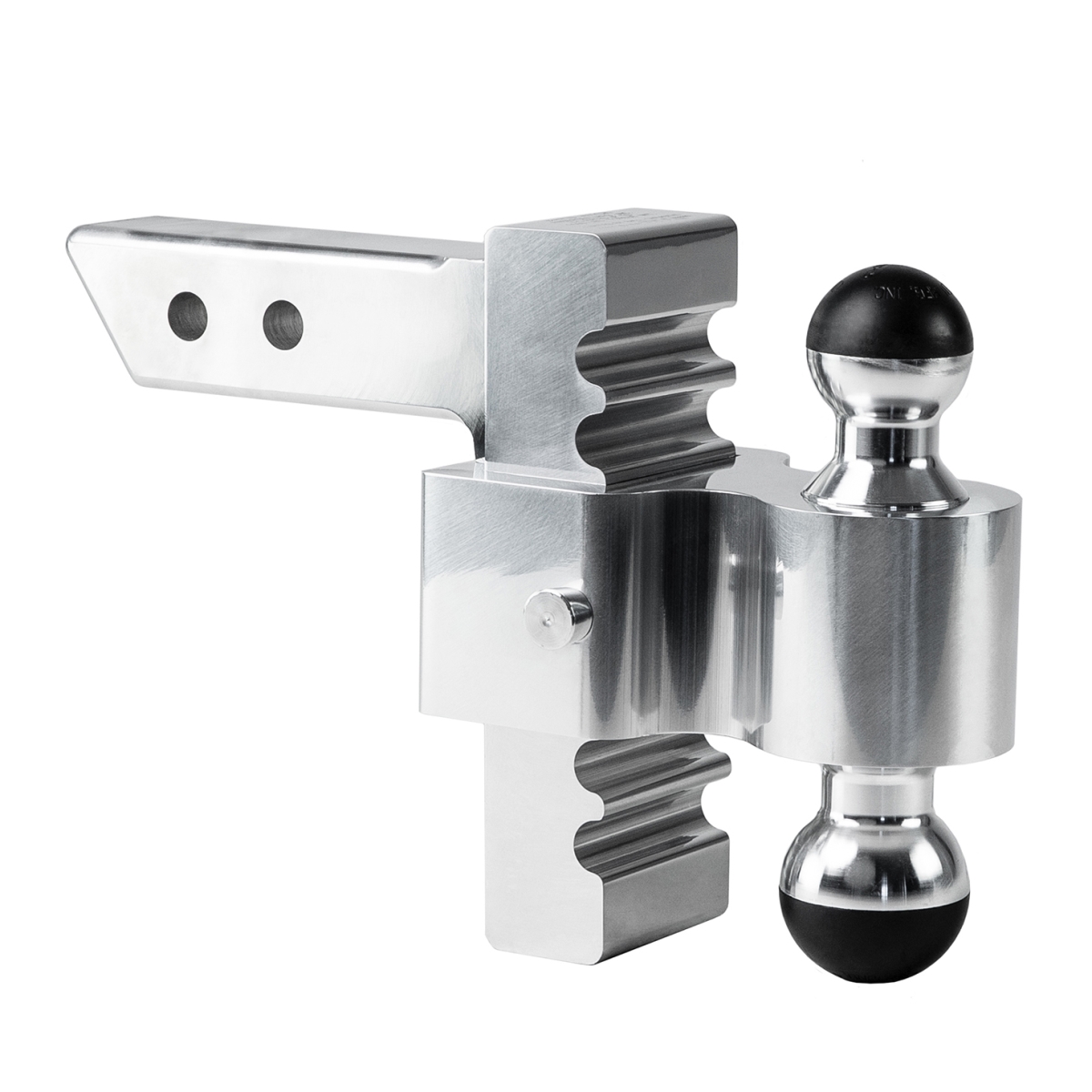 Picture of Andersen Hitches 3443.25 2.5 in. Shank&#44; 8 in. Drop & Rise&#44; 2 & 2.31 in. Greaseless Combo Ball Rapid Hitch - 10K & 12.5K&#44; Polished Aluminum
