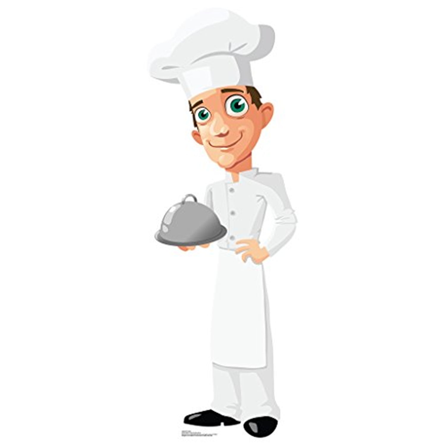 Cartoon Chef Cardboard Standup - 64 x 23 in.