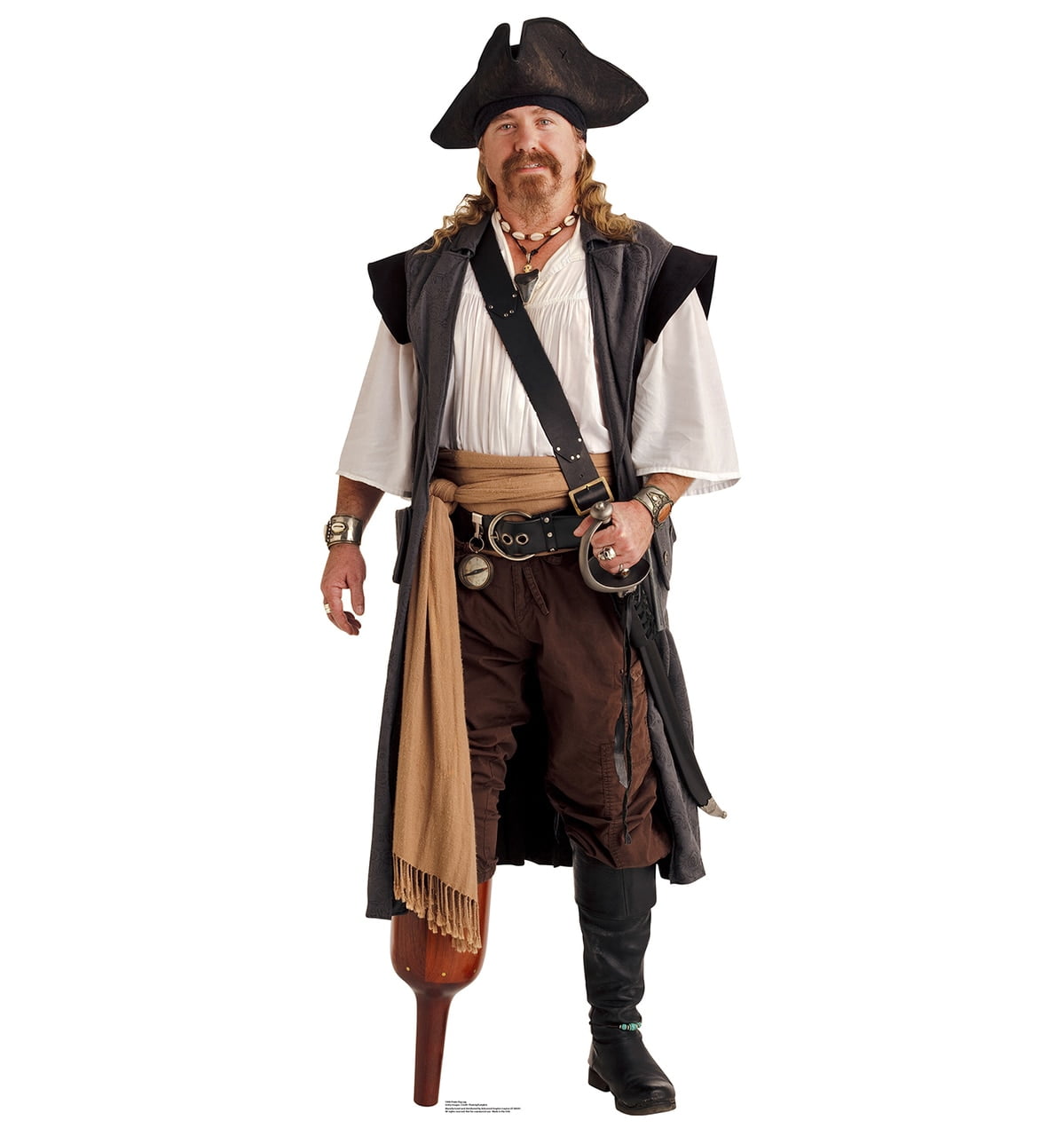 Pirate Peg Leg Cardboard Standup 76 x 29 in.